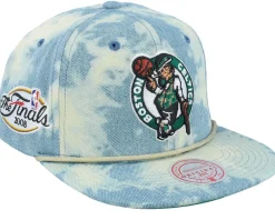 Clearance Mitchell & Ness Boston Celtics Acid Wash Snapback - Blue