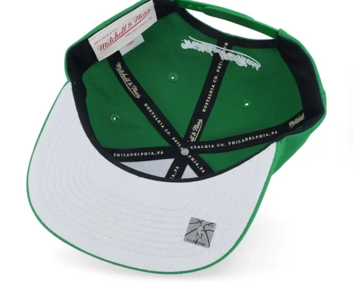 Snapback-Mitchell & Ness Boston Celtics Champ Stack Green Snapback -