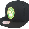 Snapback-Mitchell & Ness Boston Celtics Core Basic Black Snapback -