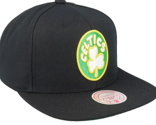 Snapback-Mitchell & Ness Boston Celtics Core Basic Black Snapback -