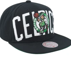 Snapback-Mitchell & Ness Boston Celtics Full Frontal Black Snapback -