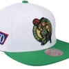 Clearance Mitchell & Ness Boston Celtics Nba 50th Anniversity White/green Snapback -