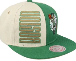 Snapback-Mitchell & Ness Boston Celtics Pop Panel Off White/ Snapback - Green