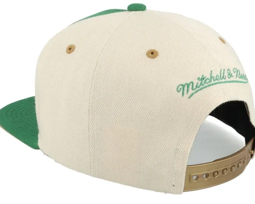 Snapback-Mitchell & Ness Boston Celtics Pop Panel Off White/ Snapback - Green