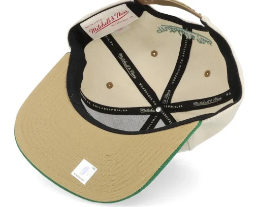 Snapback-Mitchell & Ness Boston Celtics Pop Panel Off White/ Snapback - Green