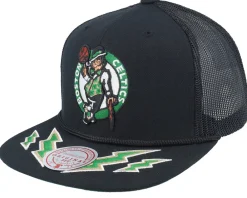 Trucker-Mitchell & Ness Boston Celtics Recharge Black Trucker -