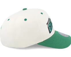 New Mitchell & Ness Boston Celtics Retro Type Pro Off White/Green Adjustable - Beige