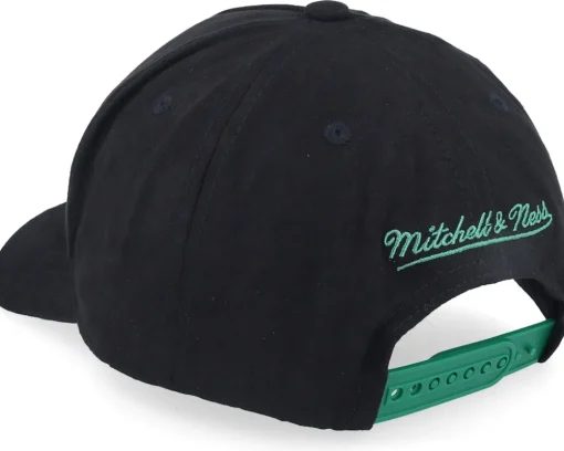 Adjustable-Mitchell & Ness Boston Celtics Shady Suede Pro Black A-frame Adjustable -