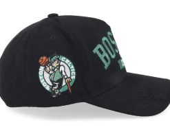 Adjustable-Mitchell & Ness Boston Celtics Shady Suede Pro Black A-frame Adjustable -