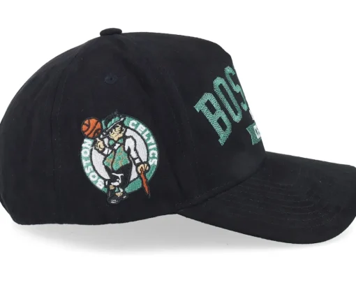 Adjustable-Mitchell & Ness Boston Celtics Shady Suede Pro Black A-frame Adjustable -