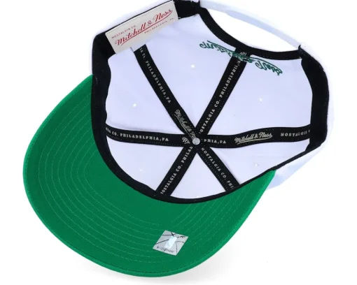 Adjustable-Mitchell & Ness Boston Celtics Team 2 Tone 2.0 Pro /Green Adjustable - White