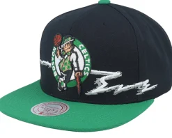 Clearance Mitchell & Ness Boston Celtics Xlife Line /Green Snapback - Black