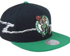 Clearance Mitchell & Ness Boston Celtics Xlife Line /Green Snapback - Black