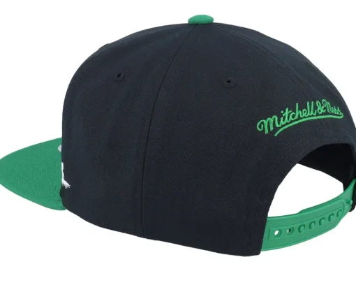Clearance Mitchell & Ness Boston Celtics Xlife Line /Green Snapback - Black