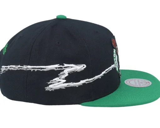 Clearance Mitchell & Ness Boston Celtics Xlife Line /Green Snapback - Black