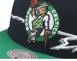Clearance Mitchell & Ness Boston Celtics Xlife Line /Green Snapback - Black