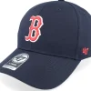 Adjustable-47 Brand Boston Red Sox Raised Basic Mvp Navy Adjustable - Blue