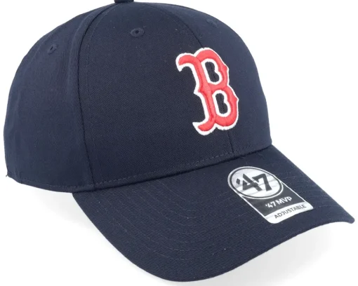 Adjustable-47 Brand Boston Red Sox Raised Basic Mvp Navy Adjustable - Blue