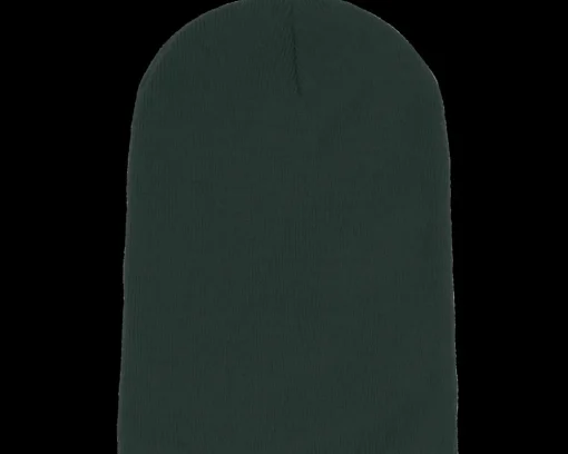 Long Beanies | Blank Beanies-Beechfield Bottle Green Long Blank Beanie -