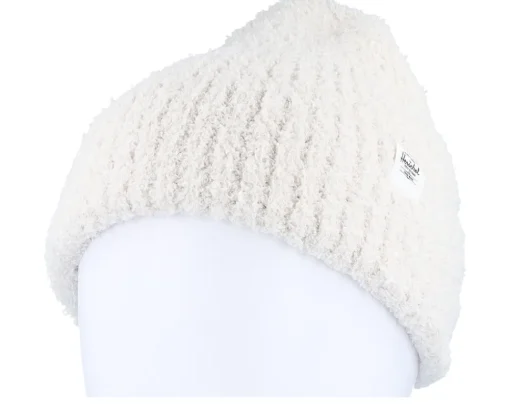 Cuff Beanies-Herschel Boucle Beanie Cuff - White