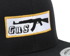 Snapback-GUNS n SKULLS Box-AK47 Black Snapback -
