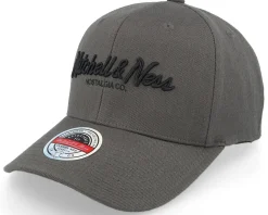 Adjustable-Mitchell & Ness Branded Pinscript Charcoal Grey Adjustable -