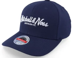 Online Mitchell & Ness Branded Pinscript Navy/White Adjustable -