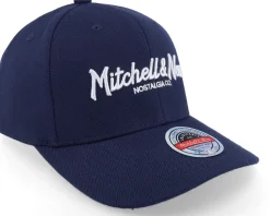 Online Mitchell & Ness Branded Pinscript Navy/White Adjustable -