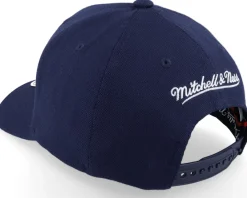 Online Mitchell & Ness Branded Pinscript Navy/White Adjustable -