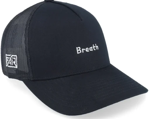 Trucker-Fair Breath A-frame Trucker - Black