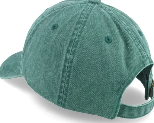 Dad Cap-Fair Breath Side Logo Washed Dad Cap - Green