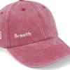 Best Fair Breath Side Logo Washed Dad Cap - Red