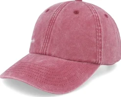 Best Fair Breath Side Logo Washed Dad Cap - Red