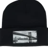 Cuff Beanies-Public Domain Bridge Beanie Cuff - Black