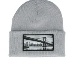 Cuff Beanies-Public Domain Bridge Beanie Cuff - Black