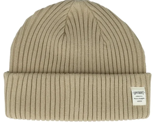 Cuff Beanies-Upfront Bridge Beanie Khaki Cuff -