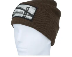 Cuff Beanies-Public Domain Bridge Chocolate Cuff Beanie -