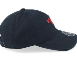 Dad Cap-Bearded Man British Heavy Metal Logo Ripped Black Dad Cap -
