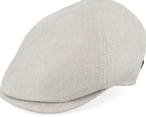 New MJM Hats Broker 41 Organic Hemp/Linen Sand Flat Cap -
