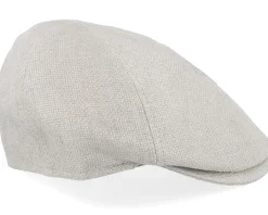 New MJM Hats Broker 41 Organic Hemp/Linen Sand Flat Cap -