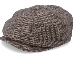 Flat Caps-Brixton Brood Brown/Khaki Snap Cap -