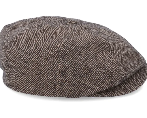 Flat Caps-Brixton Brood Brown/Khaki Snap Cap -