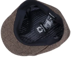 Flat Caps-Brixton Brood Brown/Khaki Snap Cap -