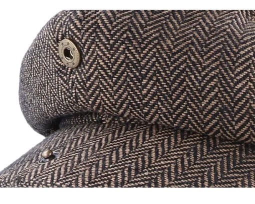 Flat Caps-Brixton Brood Brown/Khaki Snap Cap -