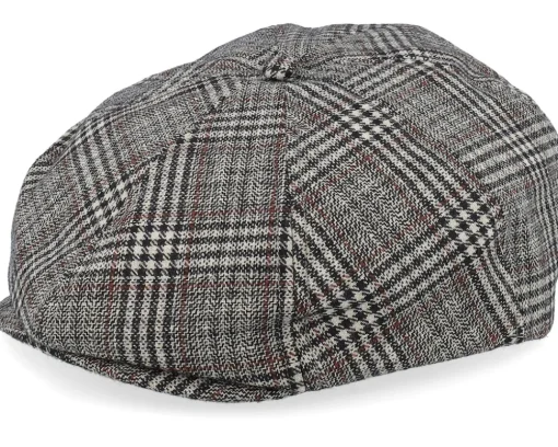 Sale Brixton Brood Khaki/Brown Plaid Snap Cap -