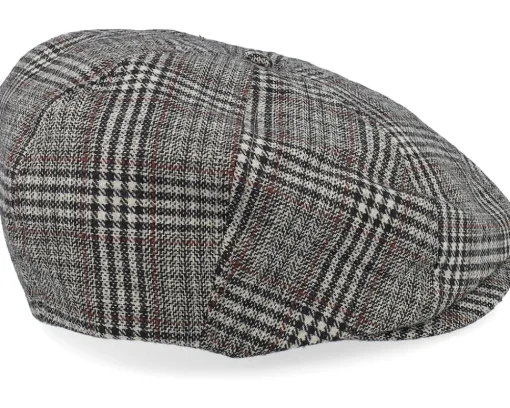 Sale Brixton Brood Khaki/Brown Plaid Snap Cap -