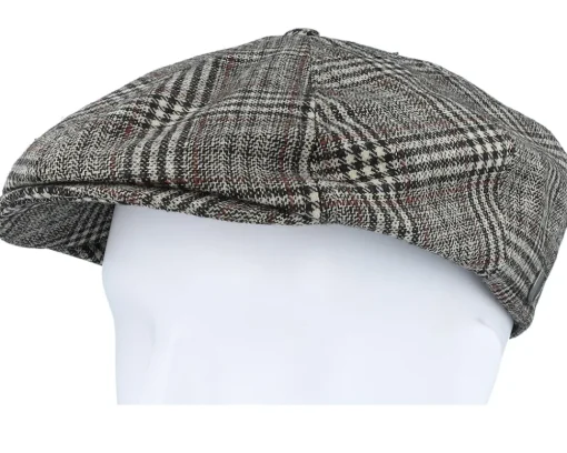 Sale Brixton Brood Khaki/Brown Plaid Snap Cap -