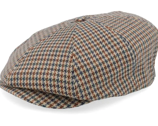 Flat Caps-Brixton Brood Sand/Light Blue Snap Cap -