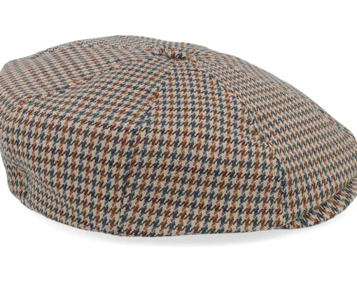 Flat Caps-Brixton Brood Sand/Light Blue Snap Cap -