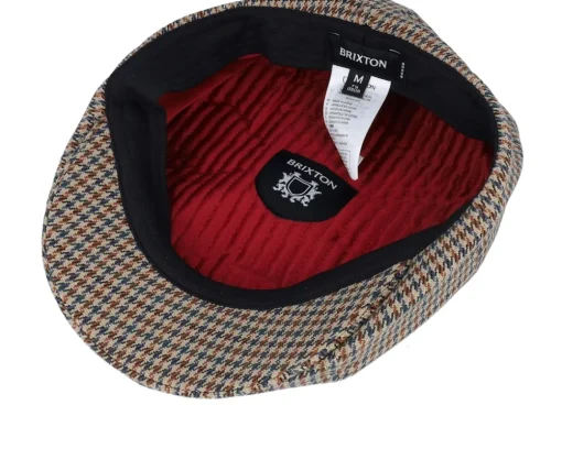 Flat Caps-Brixton Brood Sand/Light Blue Snap Cap -